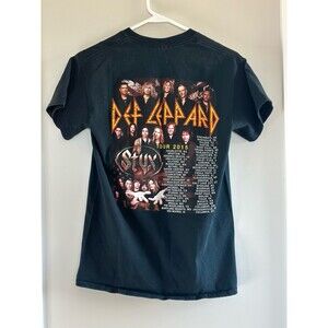 Def Leppard Styx 2015 Tesla Tour Band Tee Size Small
